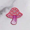 TR00516-PNK-OS - Heart Mushroom Patch - Wildflower & Co