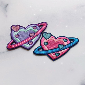 Heart Planet Patch, All Colors