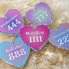 Angel Number Sticker 111 222 444 777 888 - Manifest Protection Balance Lucky Alignment - Wildflower + Co