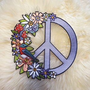 Peace Sign XL Back Patch