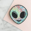 Alien Patch - Iron On Patches - Embroidered Applique - Tie Dye - Hippy - Pastel - Wildflower + Co (12)