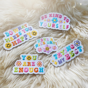 Positivity Quote Patches 