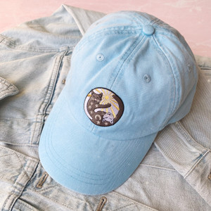 Baseball Hat - YIN YANG CATS Patch & Choice of Hat Color
