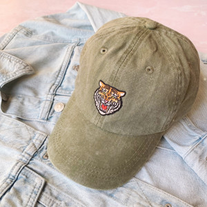 Baseball Hat - TIGER Patch & Choice of Hat Color