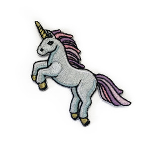 Unicorn Patch - Patches -  Iron On Patch - Embroidered Patch - Magical Patch - Gold Pastel Unicorn