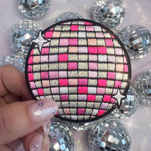 Disco Ball Patch (Pink Disco Ball)