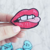 Lip Lips Tongue Patch Applique Iron On - Wildflower Co