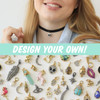 design your own leather choker - choice of charm - wildflower + co.