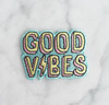 Good Vibes - Iron On Patch - Patches - Embroidered Applique - Pastel Aqua Pink Yellow Lightning - Wildflower + Co. - Multiples2