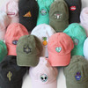 Whimsical Embroidered Baseball Hats - Patches - Wildflower Co - Black Pastel Pink Coral Mermaid Aqua Green Cactus Fatigue Green White