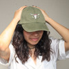 Longhorn Embroidered Baseball Hat - Cap - Patch - Southwestern - Wildflower + Co.