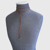 Wrap Necklace - Bolo - Bolero - Brown - Mannequin