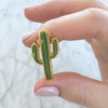 Cactus Enamel Pin - Flair - Lapel - Green Plant - Wildflower Co (1)