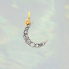 Pave Crescent Moon Charm - Pendant - Dainty Gold - Tiny - Delicate - Wildflower + Co. 2