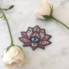TR00133MLTOS Lotus Patch - Iron On Patches - Embroidered - Mystical Evil Eye Moon Symbols - Blush Pink - Wildflower + Co (10)