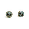 Alien Stud Earrings | Mint Glitter | Wildflower + Co. 
