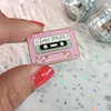 Love Songs Mix Tape Pin | Pastel Pink Enamel |  Wildflower + Co. 