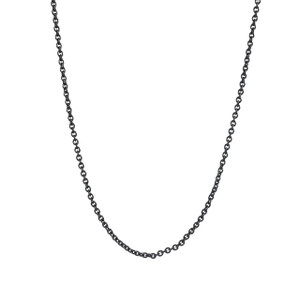 Chain Choker Necklace, Hematite