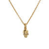 Dainty Gold Skull Necklace - Wildflower Co. Jewelry