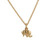 Dainty Gold Elephant Necklace - Good Luck Charm - Dainty Elephant Necklace, Gold - Wildflower + Co. - Tiny, Delicate, Simple
