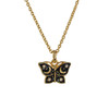 Mystical Butterfly Necklace, Black & Gold - Wildflower Co.