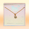 JW00508-GLD-OS-DYO - Sun Necklace - Dainty Gold & Pave Crystal - Summer Sunshine Sun - Wildflower + Co. Jewelry 