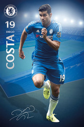 CHELSEA DIEGO COSTA  Official Soccer Player Poster 2015/16-#293