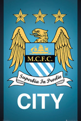 MANCHESTER CITY CREST Official Soccer Poster-#893