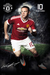 MANCHESTER UNITED ROONEY  Official Soccer Player Poster 2015/16-#281