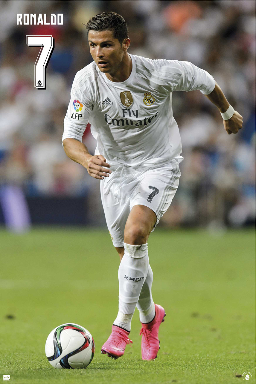 Real Madrid Ronaldo-Action Official Soccer Player Poster 2015/16 - Buy  Online SoccerMadUSA.com