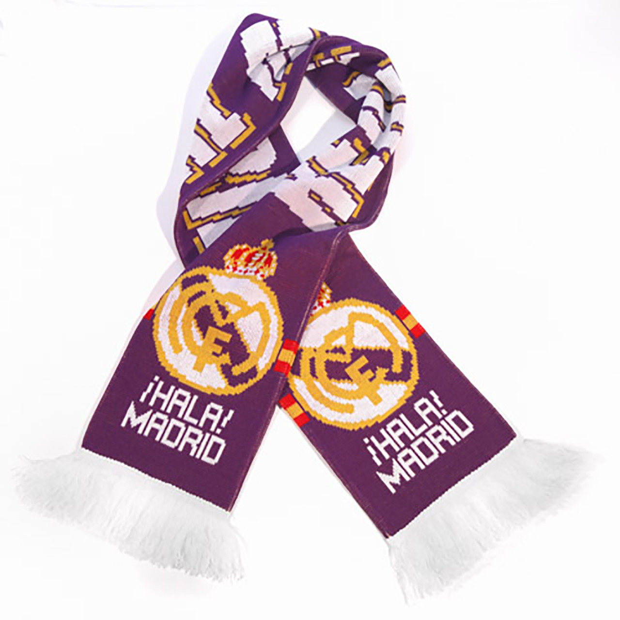 Real Madrid FC Licensed Purple Scarf 