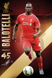 LIVERPOOL FC Official Balotelli Poster 14/15-#153
