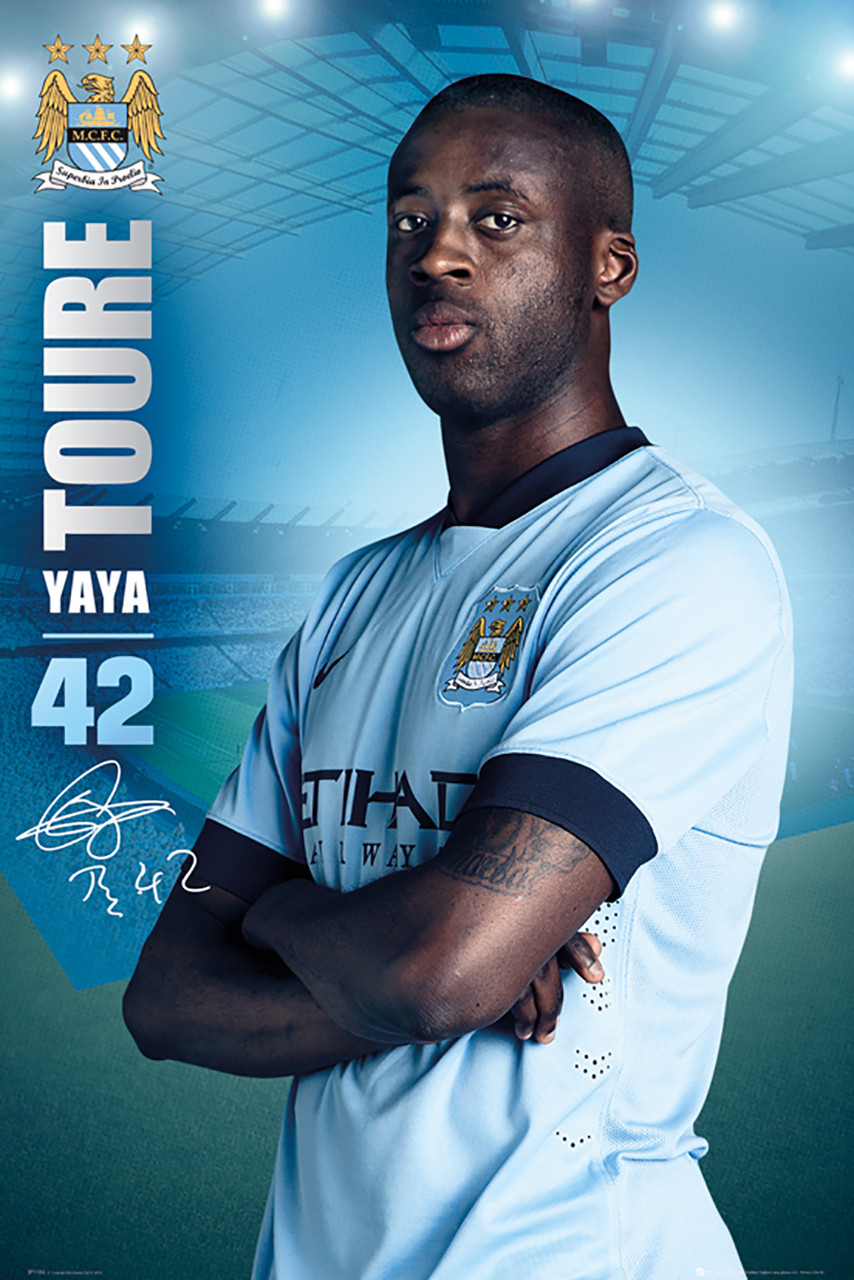 Smelten regeling Correct Manchester City FC YaYa Toure Poster 14/15 - Buy Online SoccerMadUSA.com