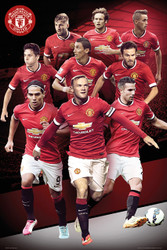 MANCHESTER UNITED FC Official Players Montage Poster 14/15-#169