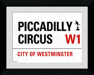LONDON Framed Photos- Piccadilly Circus Street Sign