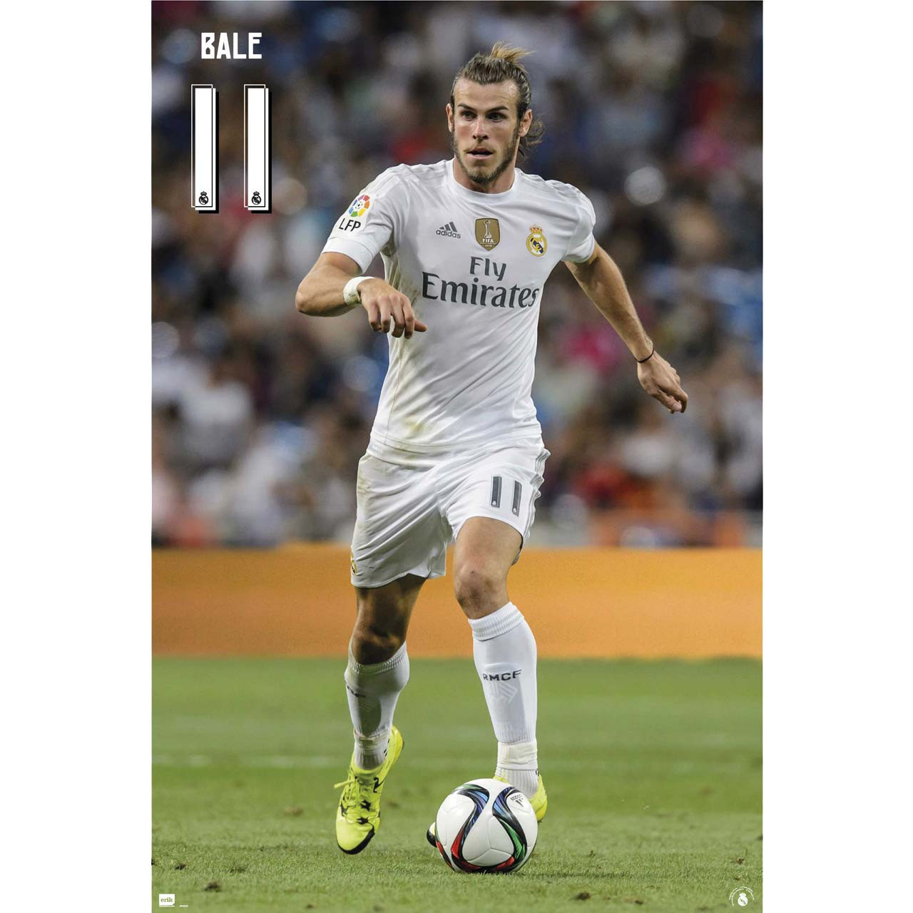 Gareth Bale Real Madrid Action Soccer Player Poster 2015/16 - Buy