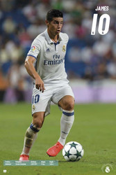 REAL MADRID JAMES  Official Soccer Player Poster 2016/17-#76