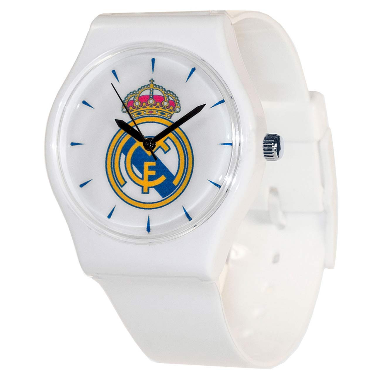 Paradoja terremoto aprender 38mm Real Madrid FC White Licensed Team Watch with Official Real Madrid Crest  - Buy Online SoccerMadUSA.