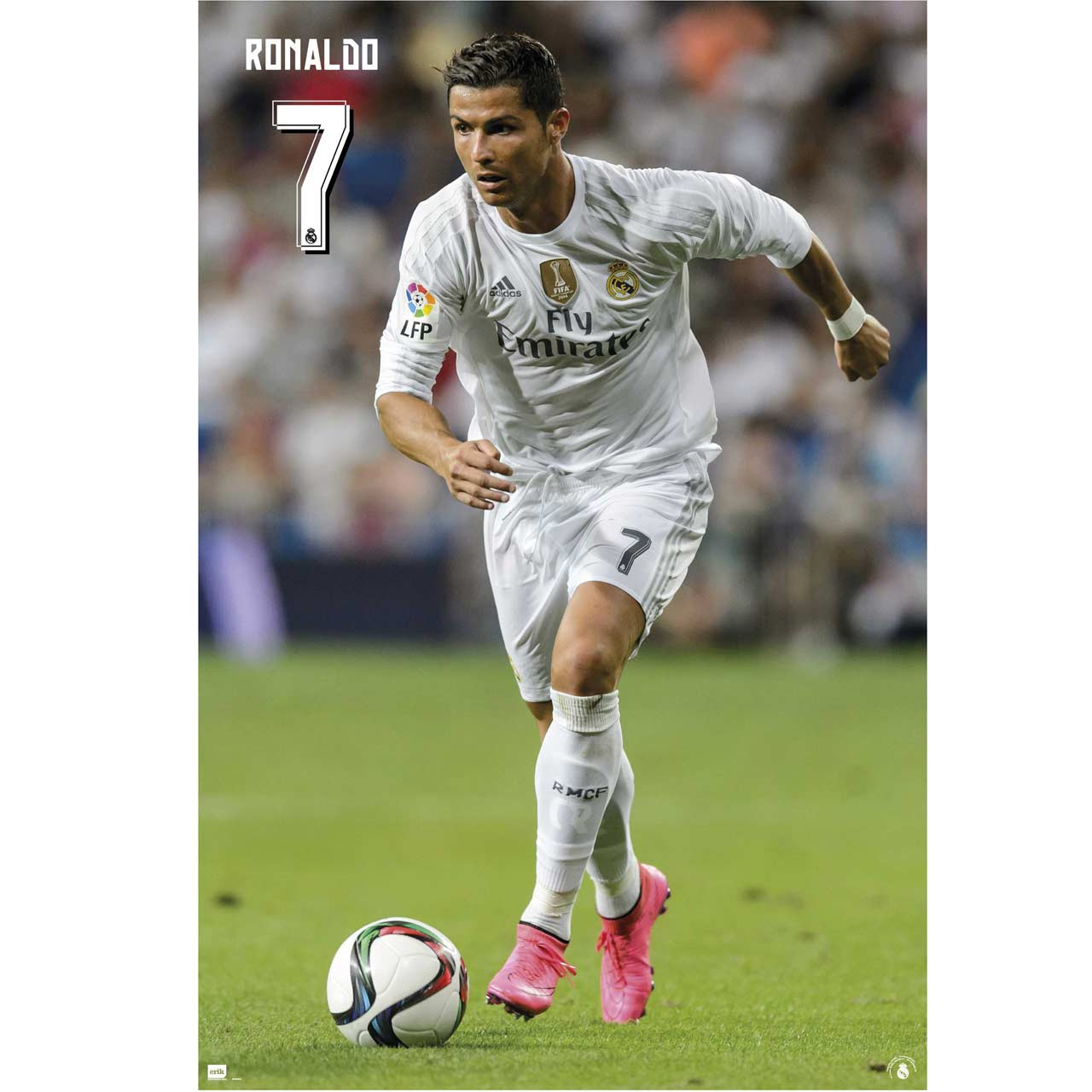 Cristiano Ronaldo Real Madrid Action Soccer Player Poster 2015/16 - Buy