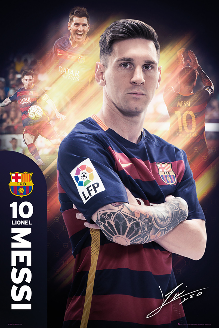 Messi AFFICHE Barcelona FC 40x50cm Poster