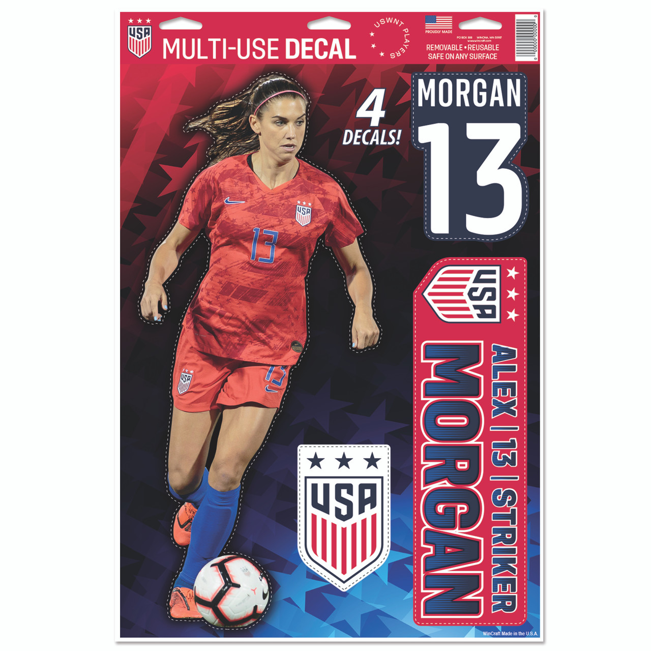 Alex Morgan Set Of 4 Licensed Decals The Poster Alternative