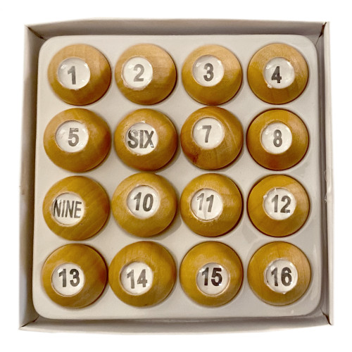 Deluxe Wooden Tally Ball Set