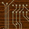 ArtScape Gold Circuit Board Pool Table Cloth