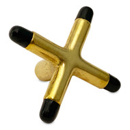 Brass "X" Bridge Head