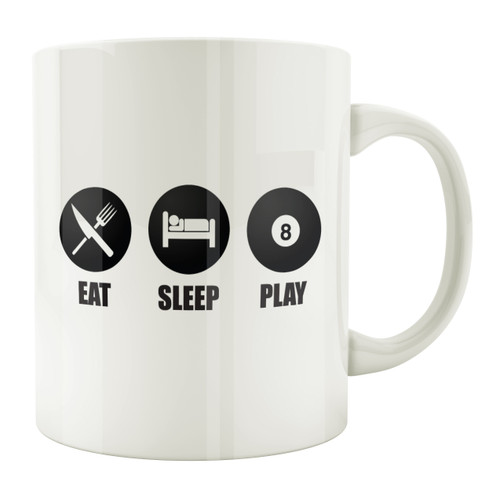 Eat Sleep Play 8-Ball 11oz. Coffee Mug