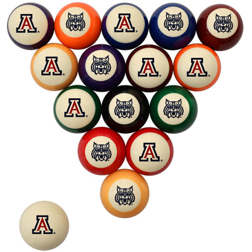 Arizona Wildcats Billiard Ball Set - Standard Colors