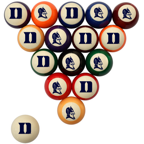 Duke Blue Devils Billiard Ball Set - Standard Colors