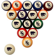 Kansas State Wildcats Billiard Ball Set - Standard Colors