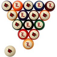 Louisville Cardinals Billiard Ball Set - Standard Colors