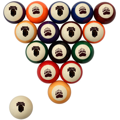 Montana Grizzlies Billiard Ball Set - Standard Colors